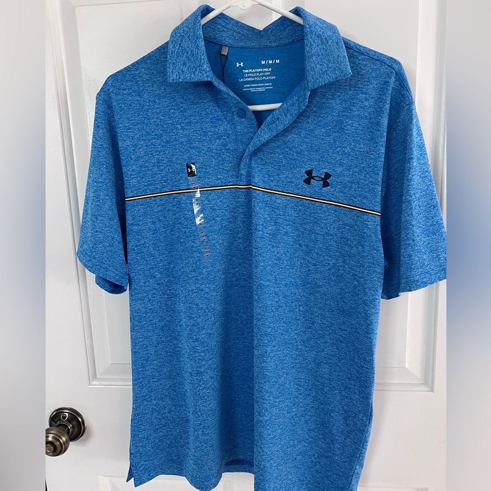Under Armour Men's Blue Polo Shirt NWT